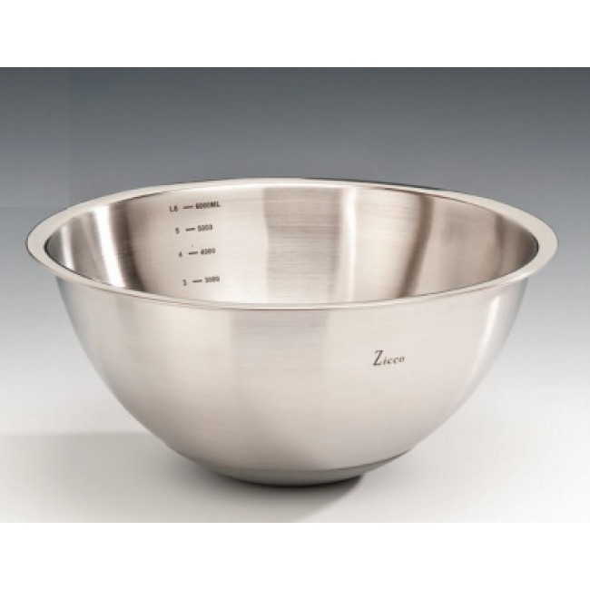 ZKC 580-6 ÇELİK KARIŞTIRMA KABI 6 LT (SİLİKON ALTLI) Ø 33 X H: 15 CM