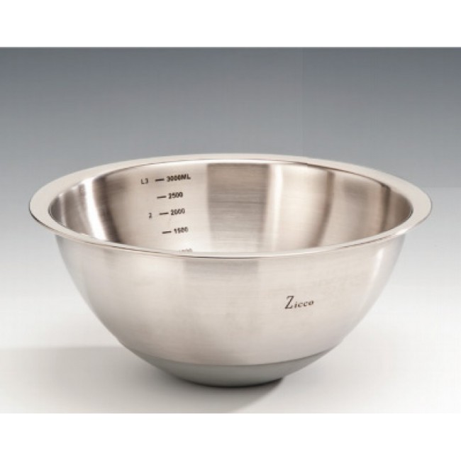 ZKC 581-3 ÇELİK KARIŞTIRMA KABI 3 LT (SİLİKON ALTLI) Ø 27 X H: 12 CM