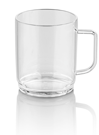 Kırılmaz Çay Kahve Kupası - Şeffaf 400 ml