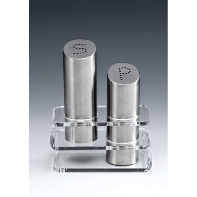 ZKC 1610-T AKRİLİK STANDLI TUZLUK - BİBERLİK TAKIMI H: 15 CM