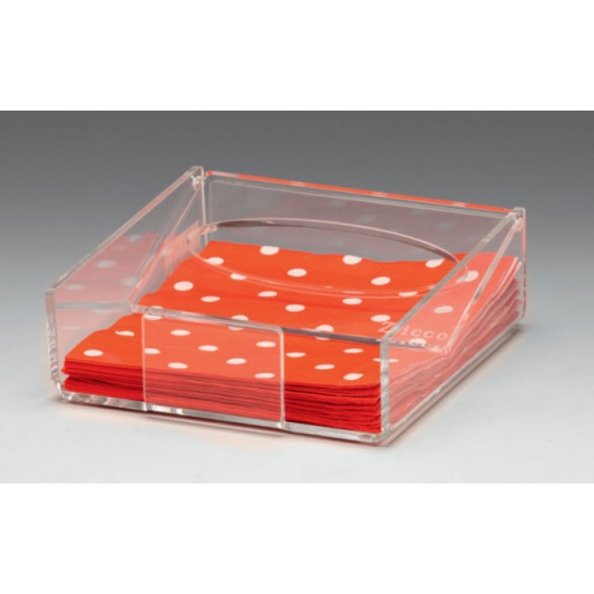 ZCP 778 AKRİLİK PEÇETELİK / ACRYLIC NAPKIN HOLDER 17 X 17 X H: 6 CM