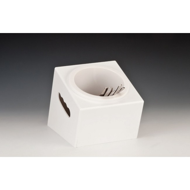 ZCP 414 (2) POLYCARBONAT ÇATAL, KAŞIK STANDI 16,5 X 18 X H: 15 CM