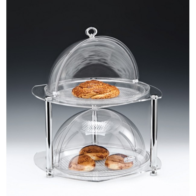 ZCP 486 POLYCARBONAT FANUSLU TEŞHİR STANDI / KÜÇÜK 38 X 39 X H: 44 CM