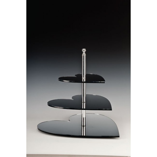 ZCP 117 AYNALI TEŞHİR STANDI / KALP Ø 20, 30, 40 X H: 45 CM