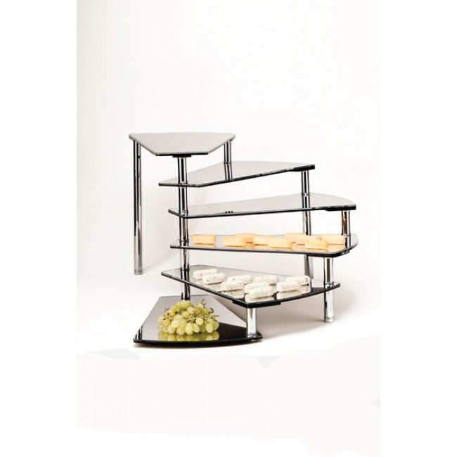 ZCP 217-6 AYNALI TEŞHİR STANDI / KAPTAN MERDİVEN H: 37,5 CM
