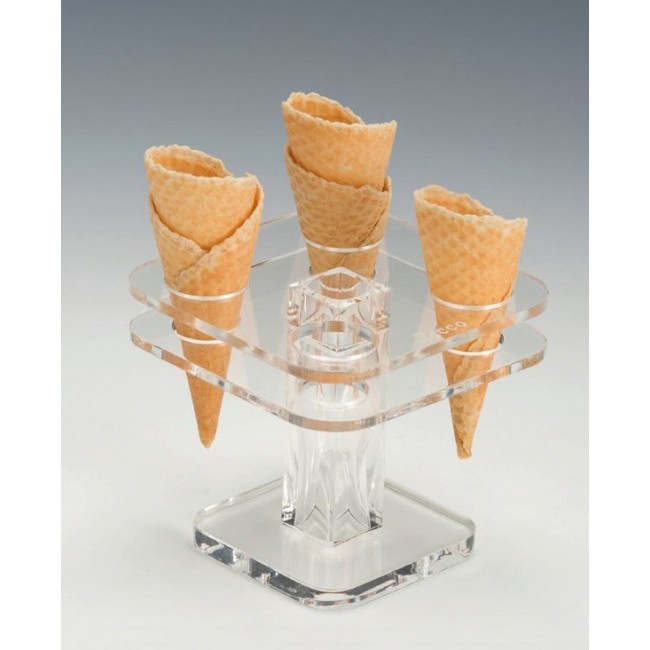 ZCP 762 AKRİLİK DONDURMA SERVİS STANDI 13X 13 X H: 11,5 CM