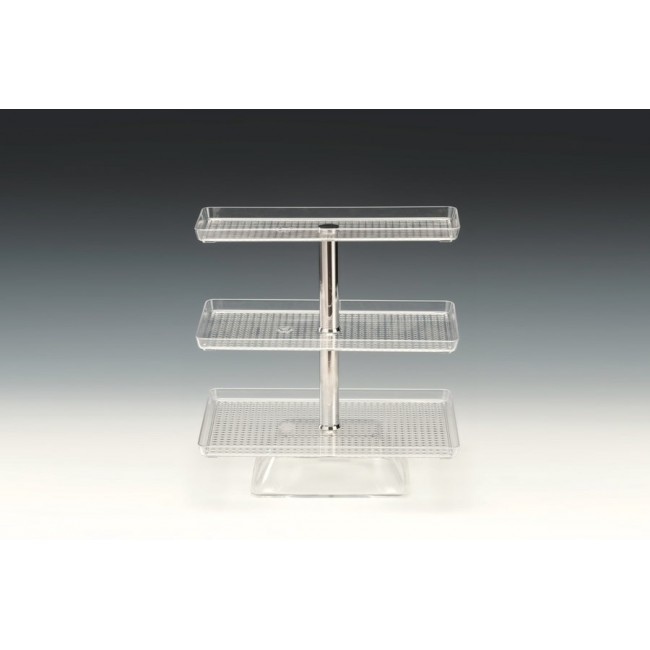 ZCP 548 POLYCARBONAT TEPSİLİ TEŞHİR STANDI 20X30X47,5 CM