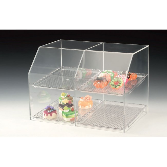 ZCP 742 POLYKARBONAT TEPSİLİ TEŞHİR STANDI 47 X 33 X H: 33 CM