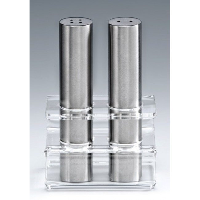ZKC 7000-T AKRİLİK STANDLI TUZLUK - BİBERLİK TAKIMI H: 13 CM