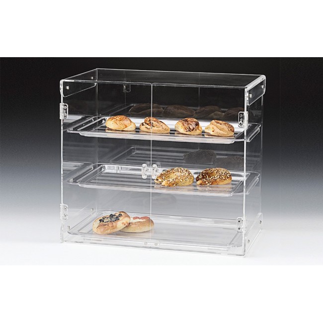 ZCP 429 POLYCARBONAT TEPSİLİ TEŞHİR STANDI 57 X 38 X H:50 CM