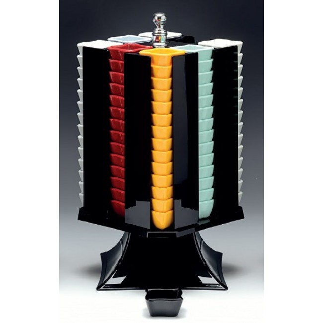 ZCP 477 ABS DÖNER SOSLUK REÇELLİK STANDI (K 2080 MODEL 136 ADET SOSLUK ALMAKTADIR) 20 X 20 X H:42 CM
