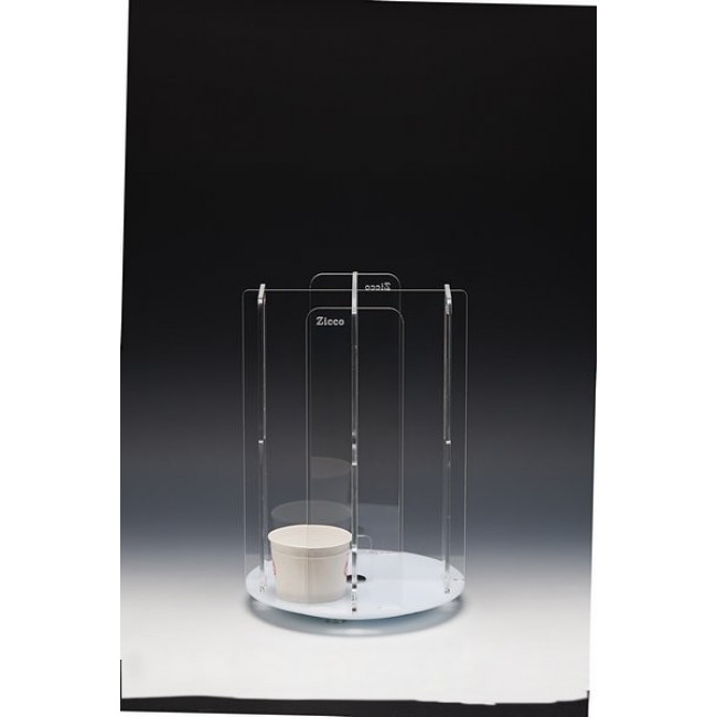 ZCP 569 AKRİLİK DÖNER BARDAKLIK STANDI 24X24XH:35 CM
