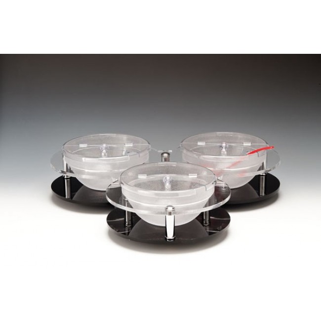 ZCP 114 POLYCARBONAT KASELİ DÖNER TEŞHİR STANDI Ø 23 CM