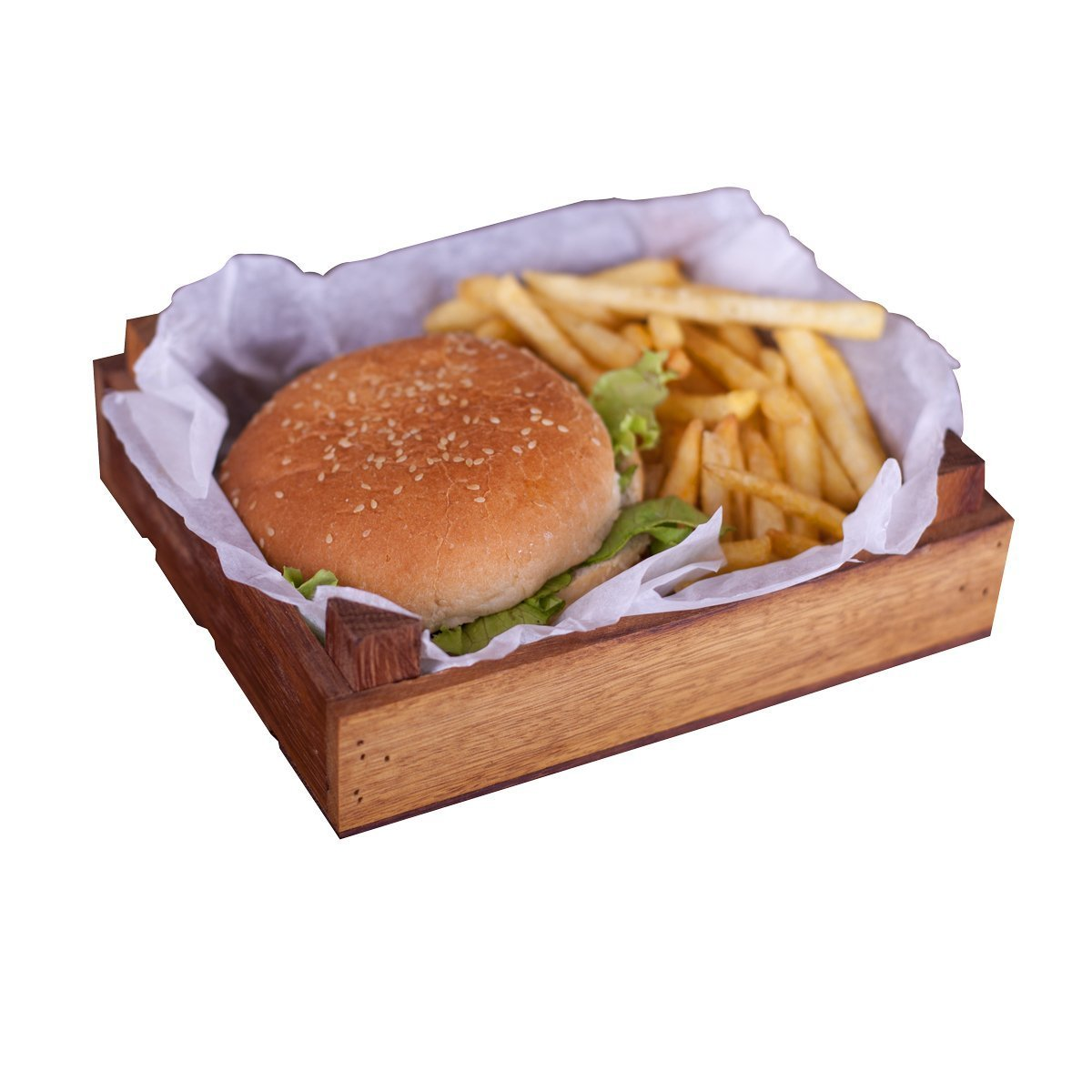 Hamburger Sunum Kasası - Ireko 14x17 cm