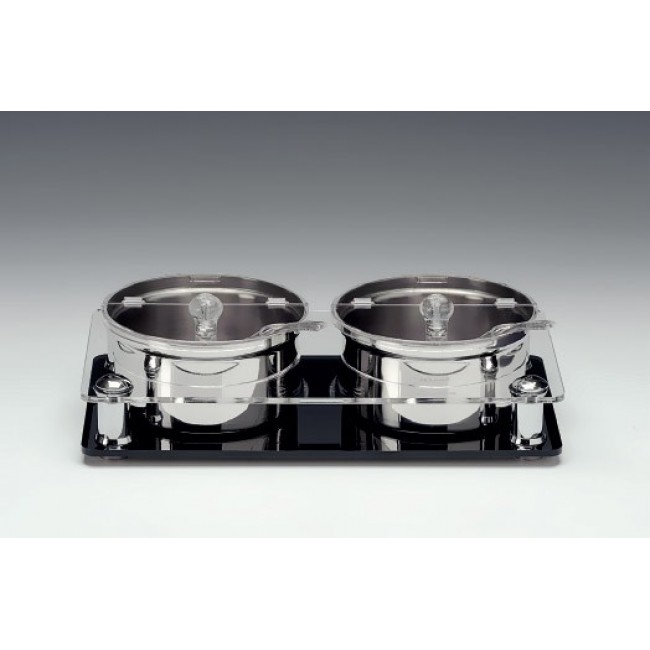 ZCP 666 ÇELİK KASELİ POLİKARBONAT KAPAKLI SOSLUK REÇELLİK STANDI 17,5 X 33,5 X H:8,5 CM
