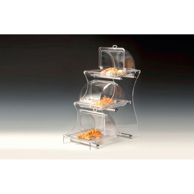 ZCP 728 TEŞHİR STANDI GN 1/2 (AKRİLİK STANDLI, KOMPLE PC MUHAFAZA KABLI) 30 X 58 X H: 72 CM