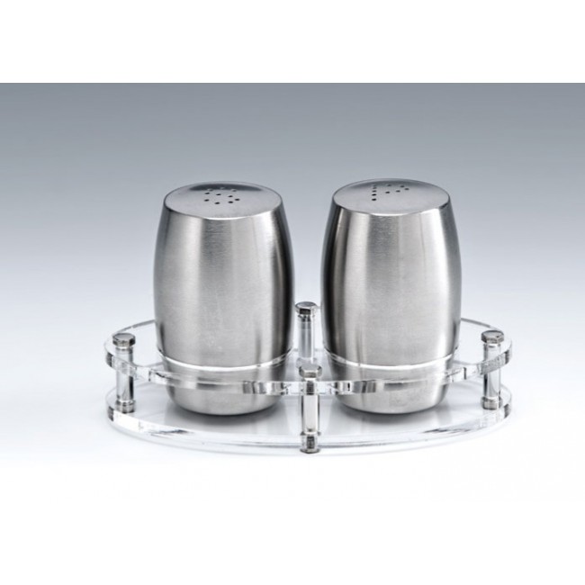 ZKC 1000-T AKRİLİK STANDLI TUZLUK - BİBERLİK TAKIMI H: 8 CM