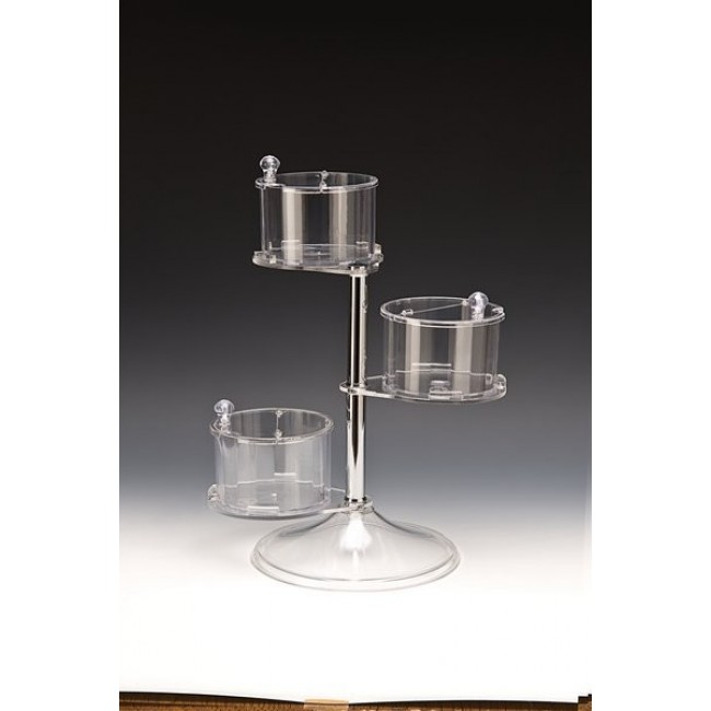 ZCP 579 ÇOK AMAÇLI POLYCARBONAT STAND(AYARLANABİLİR) 25XH:44 CM