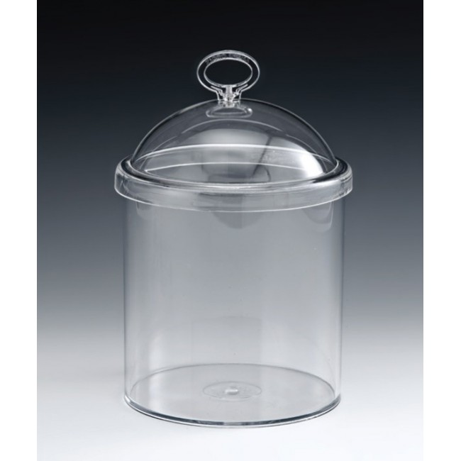 ZCP 475 AKRİLİK KAPAKLI POLYCARBONAT KAVANOZ Ø 15 X H: 16 CM