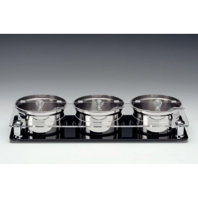 ZCP 667 ÇELİK KASELİ POLİKARBONAT KAPAKLI SOSLUK REÇELLİK STANDI 17,5 X 49 X H:8,5 CM