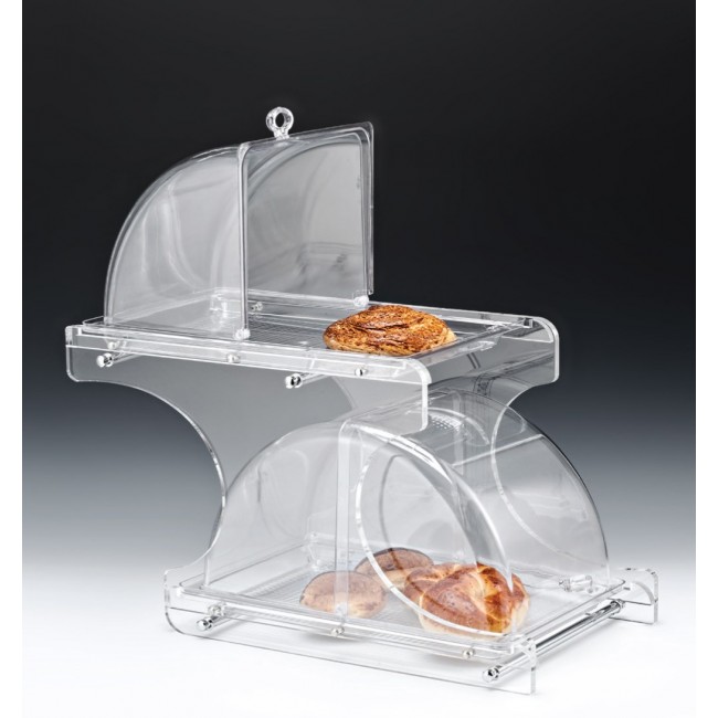 ZCP 454 TEŞHİR STANDI (AKRİLİK STANDLI KOMPLE PC MUHAFAZA KAPLI) 31 X 66 X H: 59 CM