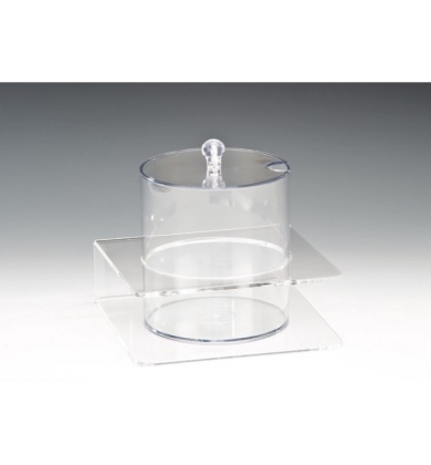 ZCP 091 POLYCARBONAT SOSLUK REÇELLİK STANDI / 2.1 LİTRE 21 X 21 X H: 18 CM