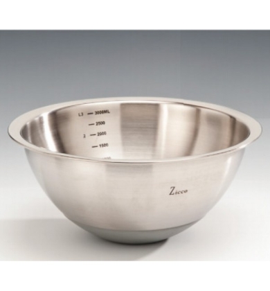 ZKC 581-3 ÇELİK KARIŞTIRMA KABI 3 LT (SİLİKON ALTLI) Ø 27 X H: 12 CM