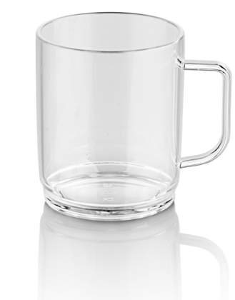 Kırılmaz Çay Kahve Kupası - Şeffaf 400 ml