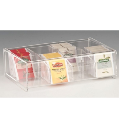 ZCP 339 POLYCARBONAT ÇAY STANDI / 8 GÖZLÜ 27,5 X 17 X H: 8,5 CM