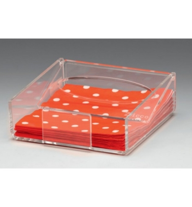 ZCP 778 AKRİLİK PEÇETELİK / ACRYLIC NAPKIN HOLDER 17 X 17 X H: 6 CM