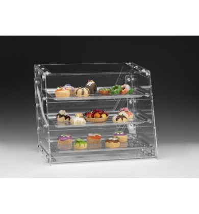 ZCP 845 POLYCARBONAT TEPSİLİ TEŞHİR STANDI 54*43 H:43 CM