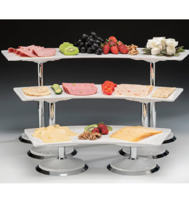 ZCP 648 MELAMİN TEPSİLİ TEŞHİR STANDI ( K 2014- 2015- 2016 ) 19 X 66 - 19 X 56 - 19 X 46 H: 30 CM
