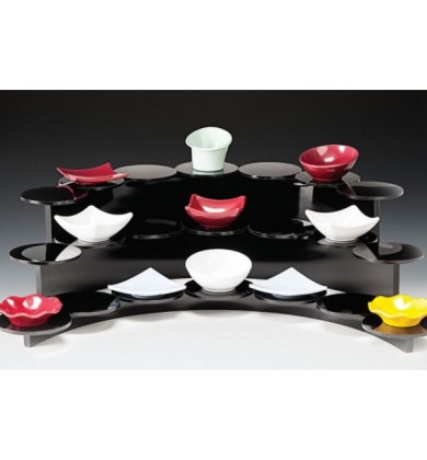 ZCP 647 21’Lİ MİNİMEL AKRİLİK TEŞHİR STANDI H: 3 - 8 - 13 CM