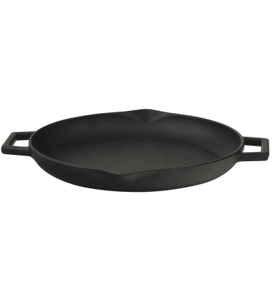 Lava Yuvarlak Döküm Demir Kızartma Tavası Çap(Ø) 30 cm Metal Kulplu Lava