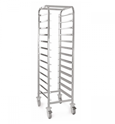 Tepsi Taşıma Arabası - Tekli - 9 Adet GN 1/1 Tepsi Uyumlu