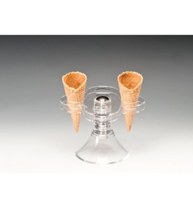 ZCP 432 AKRİLİK DONDURMA SERVİS STANDI 13,5 X 13,5 X H: 11,5 CM