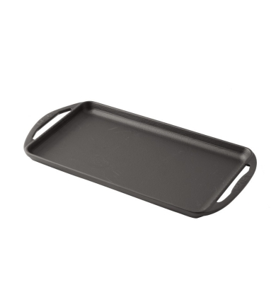 Lava Metal Kulplu Döküm Demir Dikdörtgen Kızartma Tavası 22×32 cm