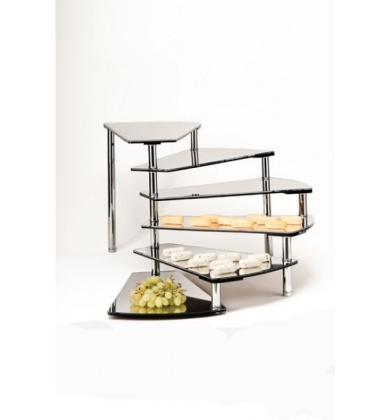 ZCP 217-6 AYNALI TEŞHİR STANDI / KAPTAN MERDİVEN H: 37,5 CM