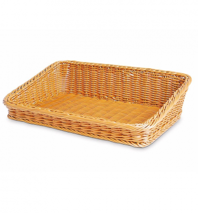 Rattan Geniş Ekmek Sepeti 45 cm