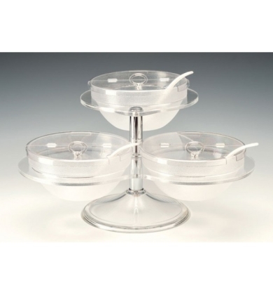 ZCP 730 POLYCARBONAT KASELİ TEŞHİR STANDI 54 X 50 X H: 30 CM