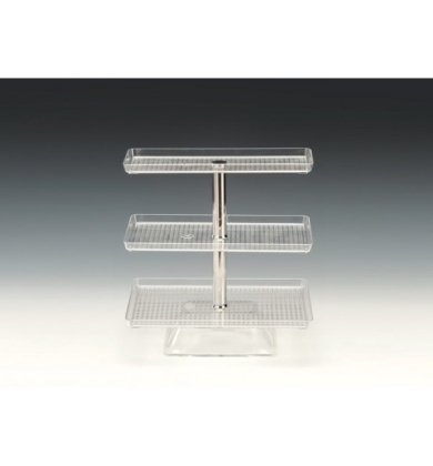 ZCP 548 POLYCARBONAT TEPSİLİ TEŞHİR STANDI 20X30X47,5 CM