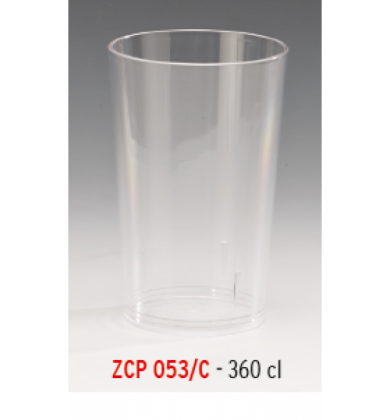 ZCP 053-C POLCARBONAT ŞEFFAF BARDAK 360 CL