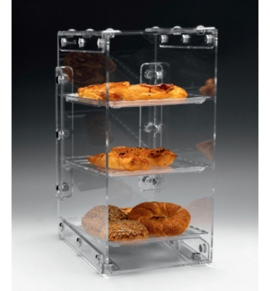 ZCP 815 POLYCARBONAT TEPSİLİ TEŞHİR STANDI 25 X 33 X H: 51 CM