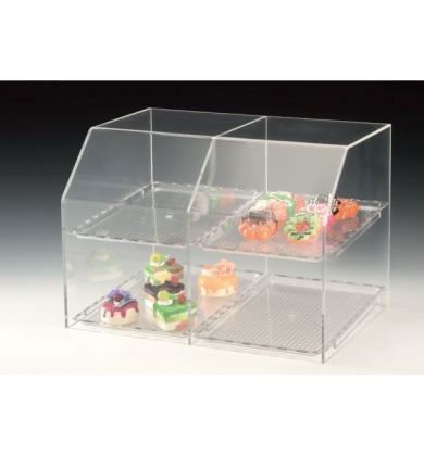 ZCP 742 POLYKARBONAT TEPSİLİ TEŞHİR STANDI 47 X 33 X H: 33 CM