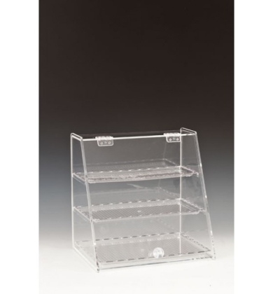 ZCP 340 POLYCARBONAT TEPSİLİ TEŞHİR STANDI 25 X 34 X H: 34 CM
