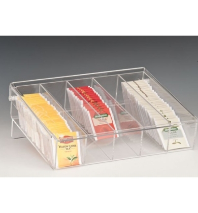 ZCP 040 AKRİLİK ÇAY STANDI / 5 GÖZLÜ 32 X 27 X H:8 CM