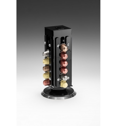 ZCP 856 AKRİLİK DÖNER KAPSÜL KAHVE STANDI (29 KAPSÜL) 11*11 H:31 CM