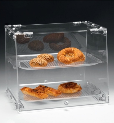 ZCP 106 / P POLYCARBONAT TEPSİLİ TEŞHİR STANDI 40 X 36 CM