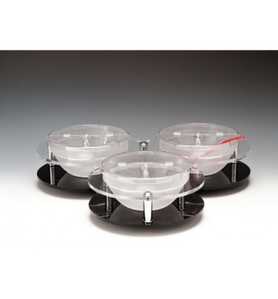 ZCP 114 POLYCARBONAT KASELİ DÖNER TEŞHİR STANDI Ø 23 CM