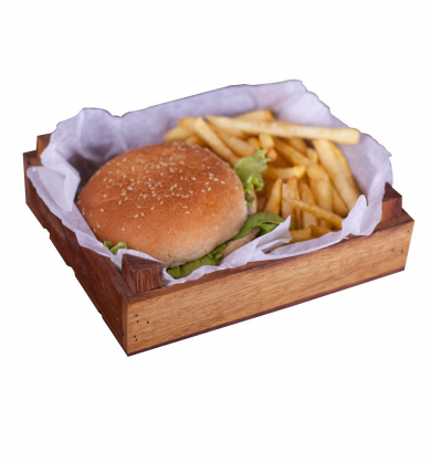 Hamburger Sunum Kasası - Ireko 14x17 cm